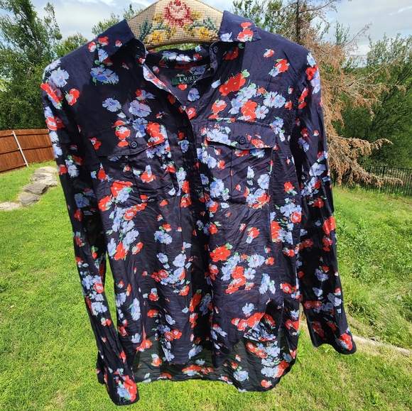 Ralph Lauren Floral Blouse - Picture 3 of 5